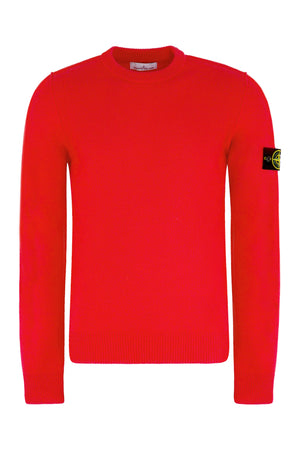 Wool-blend crew-neck sweater-0